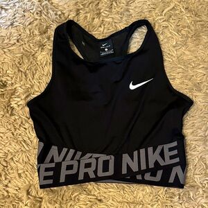 Nike Black and Gray Pro Sports Bra